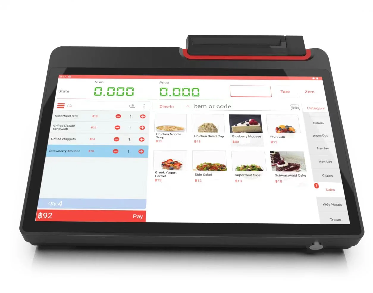 POS G116 Android — ດ້ານໜ້າ